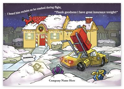 7 7/8 x 5 5/8 Holiday Coverage Insurance Holiday Cards
