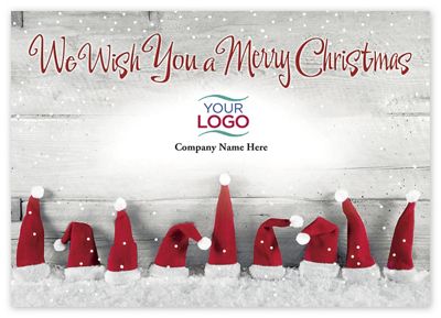 Hats Off Christmas Logo Cards