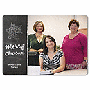 7 7/8 x 5 5/8 Chalk it Up Holiday Photo Cards