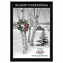 5 5/8 x 7 7/8 Snowscape Holiday Logo Cards