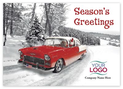 7 7/8 x 5 5/8 Classically Cool Holiday Logo Cards