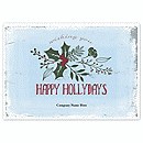 7 7/8 x 5 5/8 Holly Wishes Holiday Logo Cards