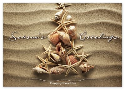Sand Script Holiday Logo Cards