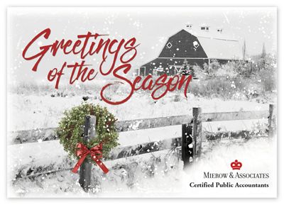 7 7/8 x 5 5/8 Country Greetings Holiday Logo Cards