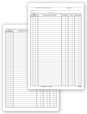 5 1/2 x 8 1/2 Account Billing Cards, Vertical