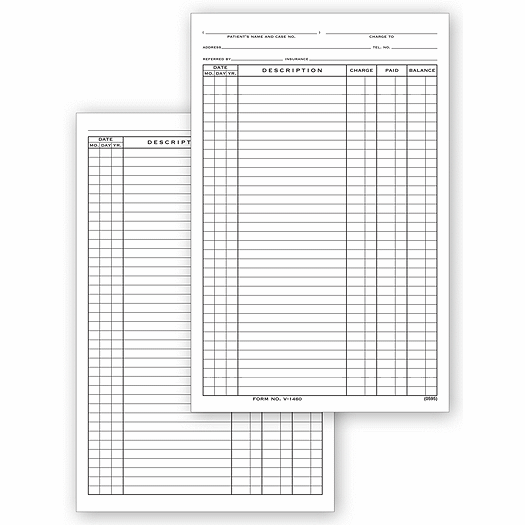 Account Billing Cards, Vertical