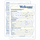 8 1/2 x 11 Two-Sided Registration & History Form, Smile Helpers Design