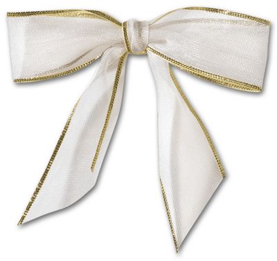 Holiday Card Accessories, White Bow - Office and Business Supplies Online - Ipayo.com