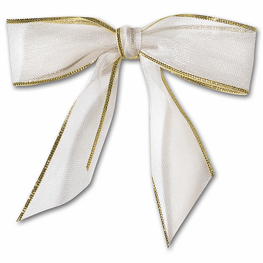 Holiday Card Accessories, White Bow - Office and Business Supplies Online - Ipayo.com