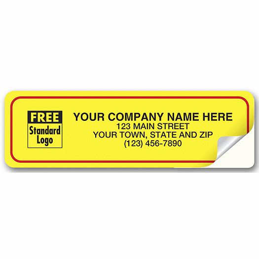 Weather-Resistant Labels, Laminated Vinyl, Yellow - Office and Business Supplies Online - Ipayo.com