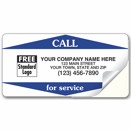 Call For Service Weather-Resistant Labels, Vinyl - Office and Business Supplies Online - Ipayo.com