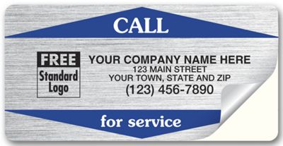 Call For Service Weather-Resistant Labels, Silver - Office and Business Supplies Online - Ipayo.com