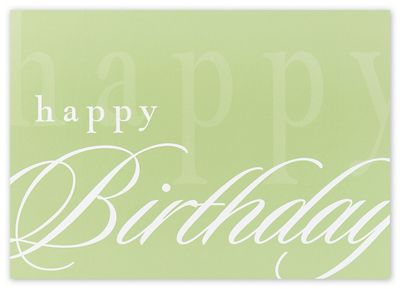 Simply Stated Happy Birthday Cards