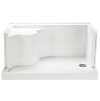 shower base directbuy seated drain end