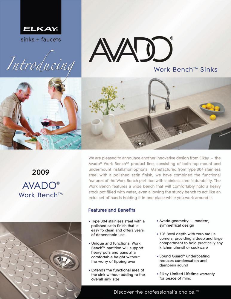2009 Avado Work Bench Brochure (F-4355)