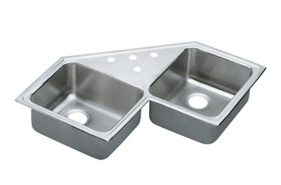 ... / Gourmet (Lustertone) Stainless Steel Double Bowl Top Mount Sink
