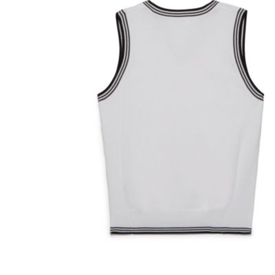 essenza sweater vest in white/peacoat