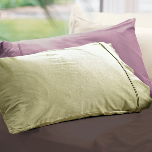 Organic Cotton Jersey Knit Pillowcases