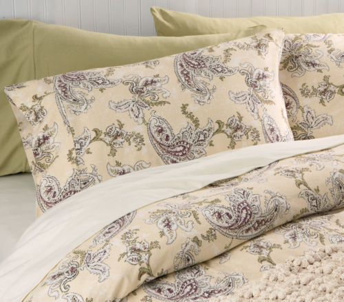 Organic Knit Vintage Paisley Duvet Cover