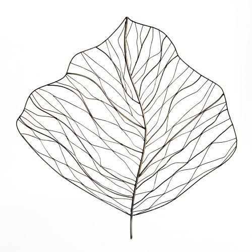 Recycled Metal Leaf Sculpture