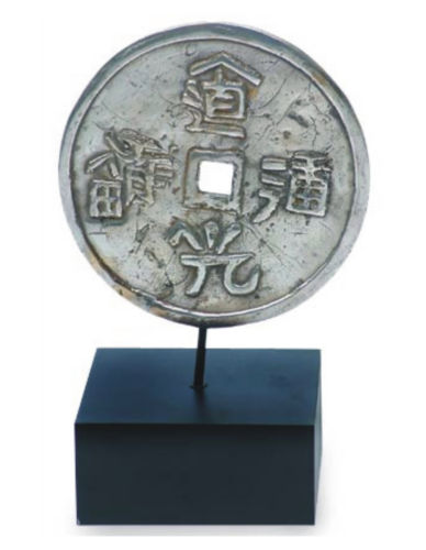 Lucky Coin Statue