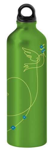  Gaiam Love Bird Aluminum Water Bottle 