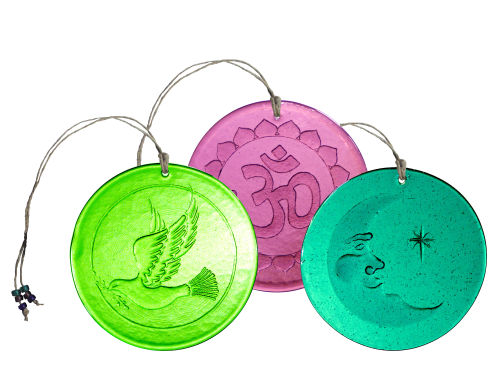 Recycled Glass Suncatchers