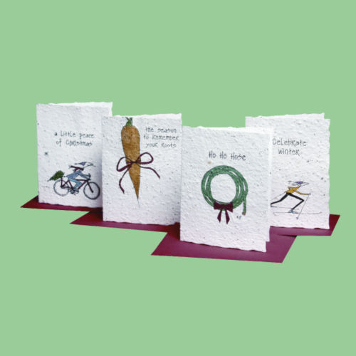 Flower Seed Holiday Cards 
