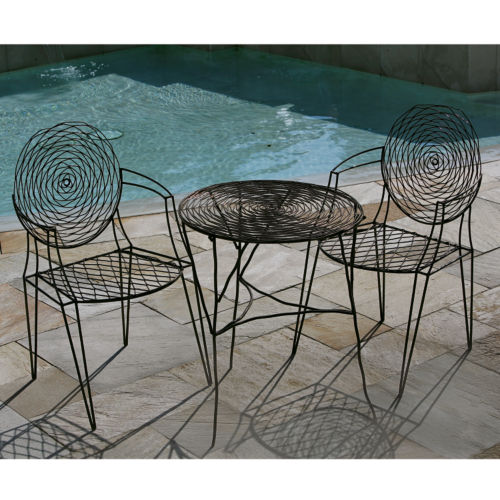 French Wire Chair Set of 2