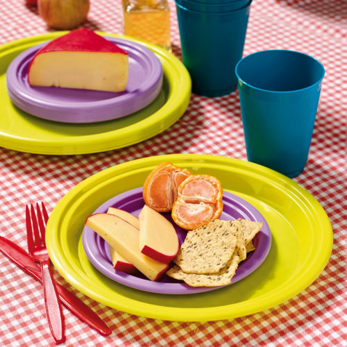 Recycled and Reusable Large Plates (Green)
