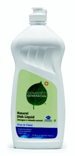 "Seventh Generation Dish Liquid - Free & Clear (Case of 6, 25oz)"