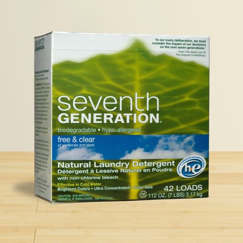 "Seventh Generation Laundry Powder - Free & Clear (2 boxes, 42 loads each)"