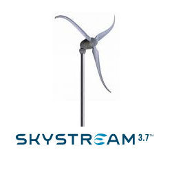 Skystream 3.7 Wind Turbine 33 Ft. Monopole Wind Tower