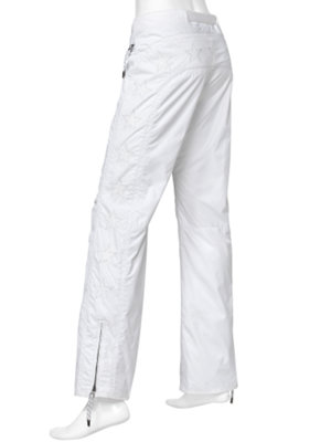 starred uni warm-up ski pant white