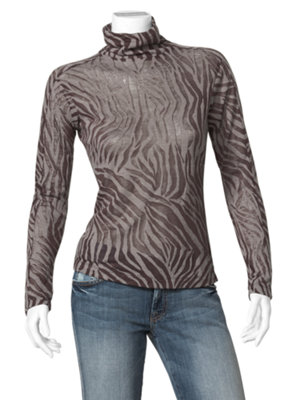 zebra jersey t-neck