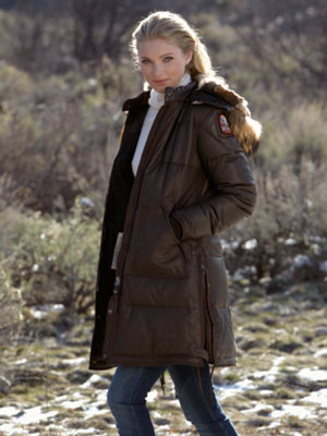 long bear leather parka
