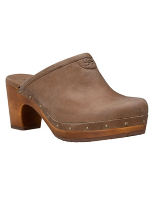 abbie clog leather shoe