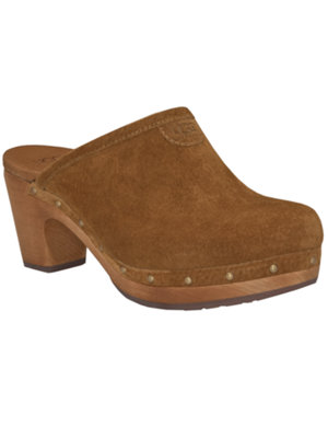 abbie suede clog 