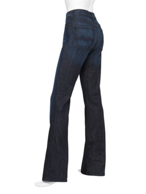 high waist boot cut la dark jean