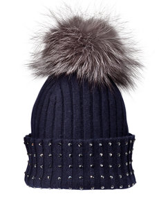 nina fur pom hat