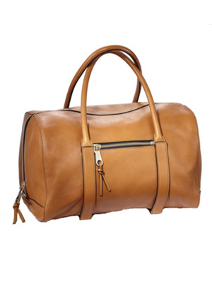 madeleine tan duffle bag