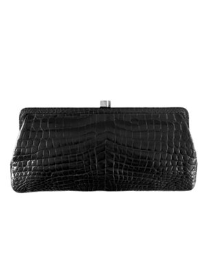 croc clutch bag