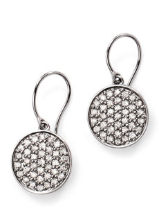 pave disc earring