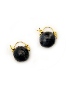 flyer earrings labradorite