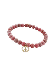 rhodonite peace bracelet