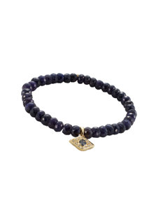 sapphire evil eye bracelet