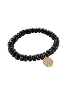 spinal pave disc bracelet