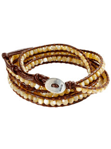 mother of pearl wrap bracelet