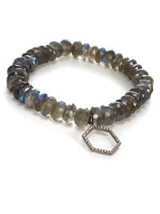 labordorite hexagon bracelet