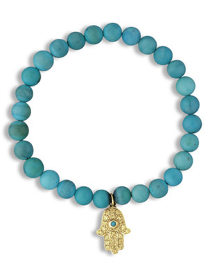 turquoise hamsa bracelet